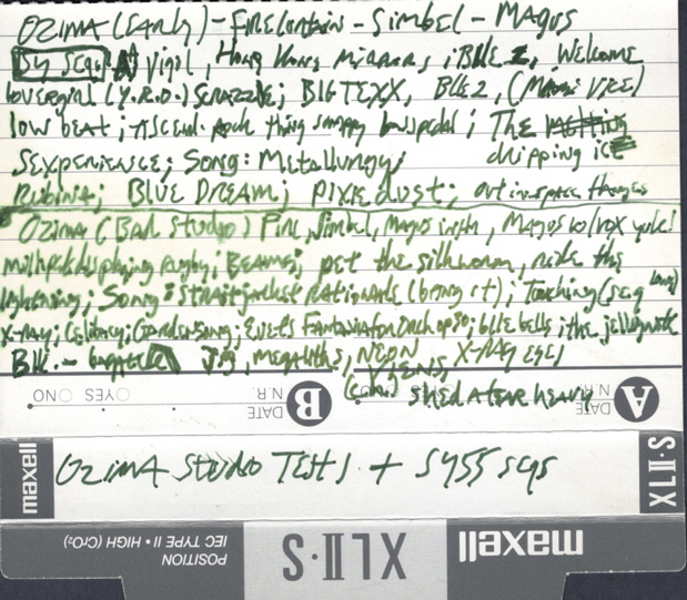 Scanned cassette archive image: 1998 Ozima Tests